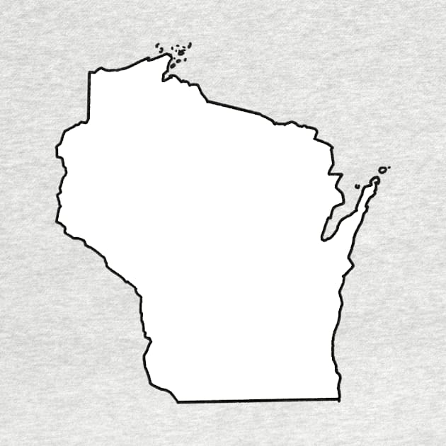 Wisconsin - Blank Outline by loudestkitten